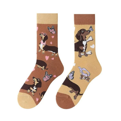 Verspielte Dackel-Viertelsocken - image 1