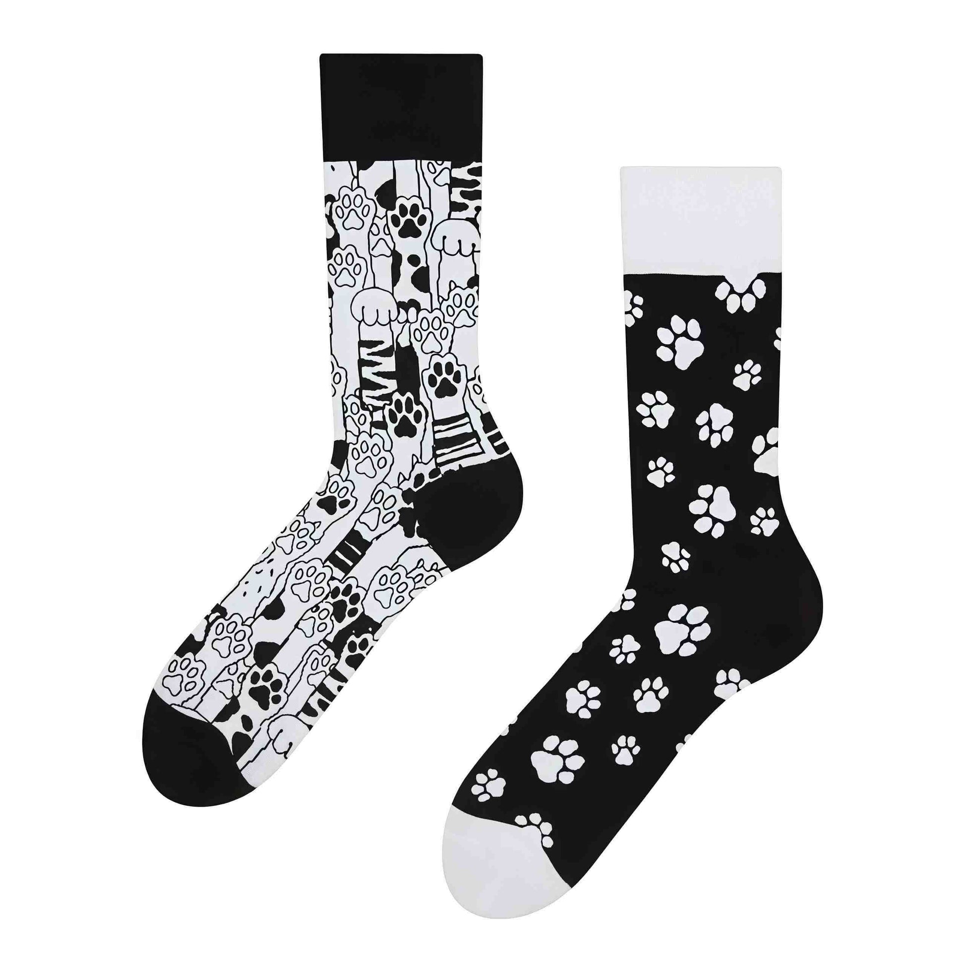 Viertelsocken mit Katzenpfotenabdruck - image 1