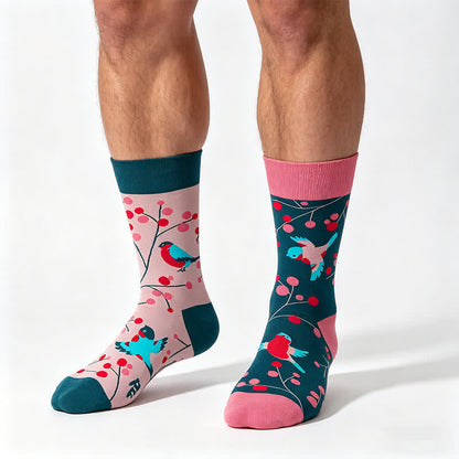 Cartoon-Süße-Vogel-Viertel-Socken - Rosa - EU35-43 (US2-9) - image 0