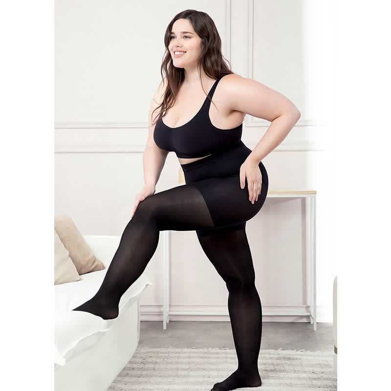 40D Damen Reißfeste Formende Strumpfhose in Übergröße (3 Paar) - image 4