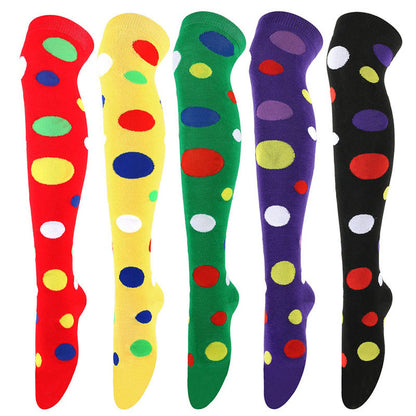 Oberschenkelhohe Socken mit Polka-Dots (3 Paar) - image 3