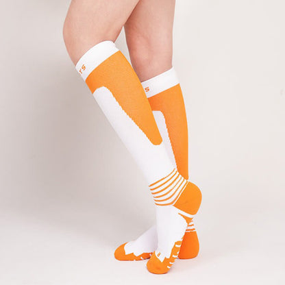 Kompressionsstrümpfe mit Farbverlauf und Streifen - Orange - EU36-42 (US3-8,5) - image 4