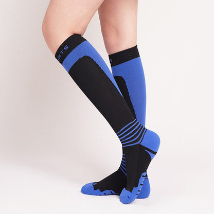 Kompressionsstrümpfe mit Farbverlauf und Streifen - Schwarz - EU36-42 (US3-8,5) - image 5