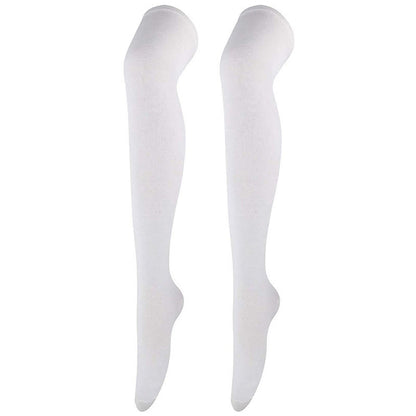 Lässige, weiche Oberschenkelstrümpfe (6 Paar) - Weiß - Einheitsgröße - image 6