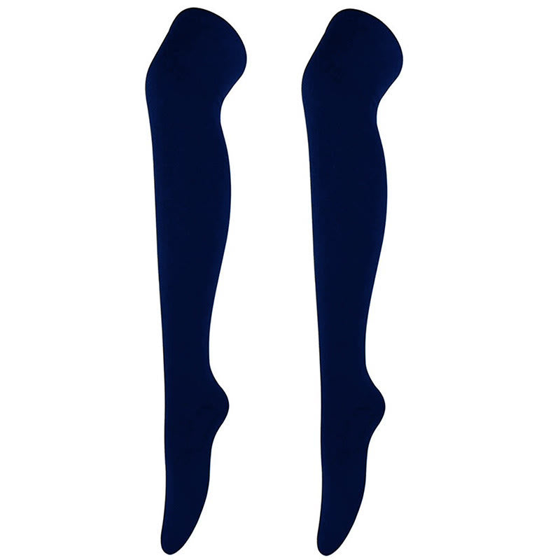 Lässige, weiche Oberschenkelstrümpfe (6 Paar) - Marineblau - Einheitsgröße - image 7