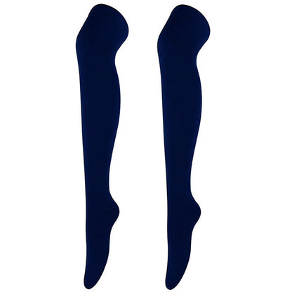 Lässige, weiche Oberschenkelstrümpfe (6 Paar) - Marineblau - Einheitsgröße - image 7