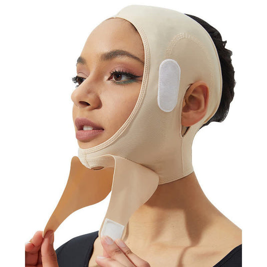 Kompressionskopfbedeckung zur Gesichtsmodellierung nach der Operation - Nackt - XXL - image 0