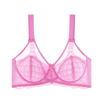 Stützender Spitzen-Komfort-BH mit vollständiger Abdeckung - Rosa - 46 - F - image 7