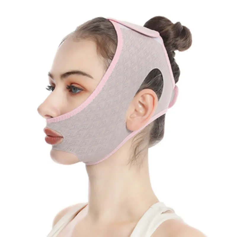 ComfortFit Elastische V-Kontur Massetermuskel-Gesichtsbandage - image 1