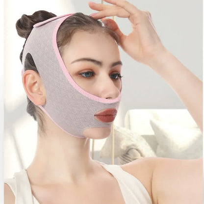 ComfortFit Elastische V-Kontur Massetermuskel-Gesichtsbandage - image 2