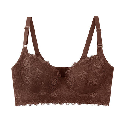 Elegante braune Spitzen-BHs mit vollständiger Abdeckung - Braun - 50 - F - image 3
