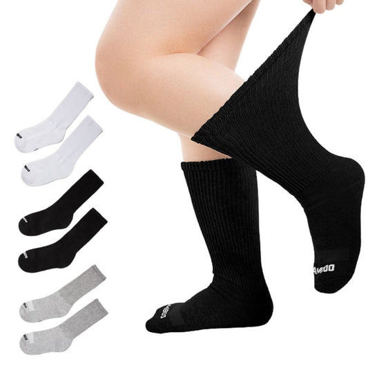 Kniestrümpfe aus Bambus in Übergröße, einfarbig (3 Paar) - Mehrfarbig - EU40-44 (US7-10) - image 0