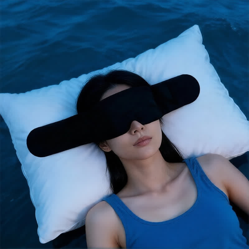 Gewichtete kühlende Schlafmaske - Schwarz - Einheitsgröße - image 1