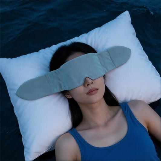 Gewichtete kühlende Schlafmaske - Blau - Einheitsgröße - image 0