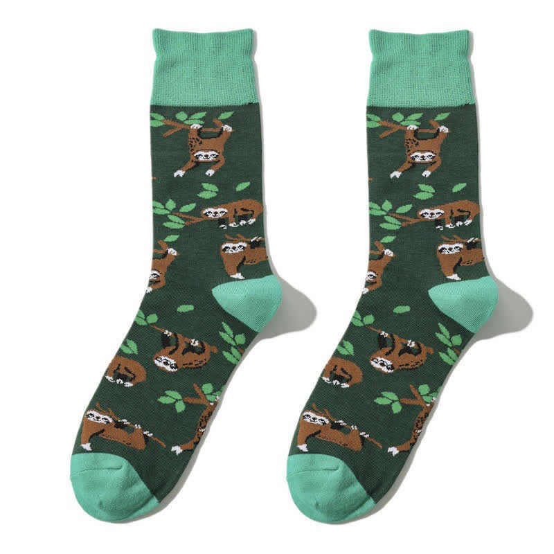 Faultier-Grip-Viertelsocken (3 Paar) - Grün - EU38-45 (US5-11) - image 2