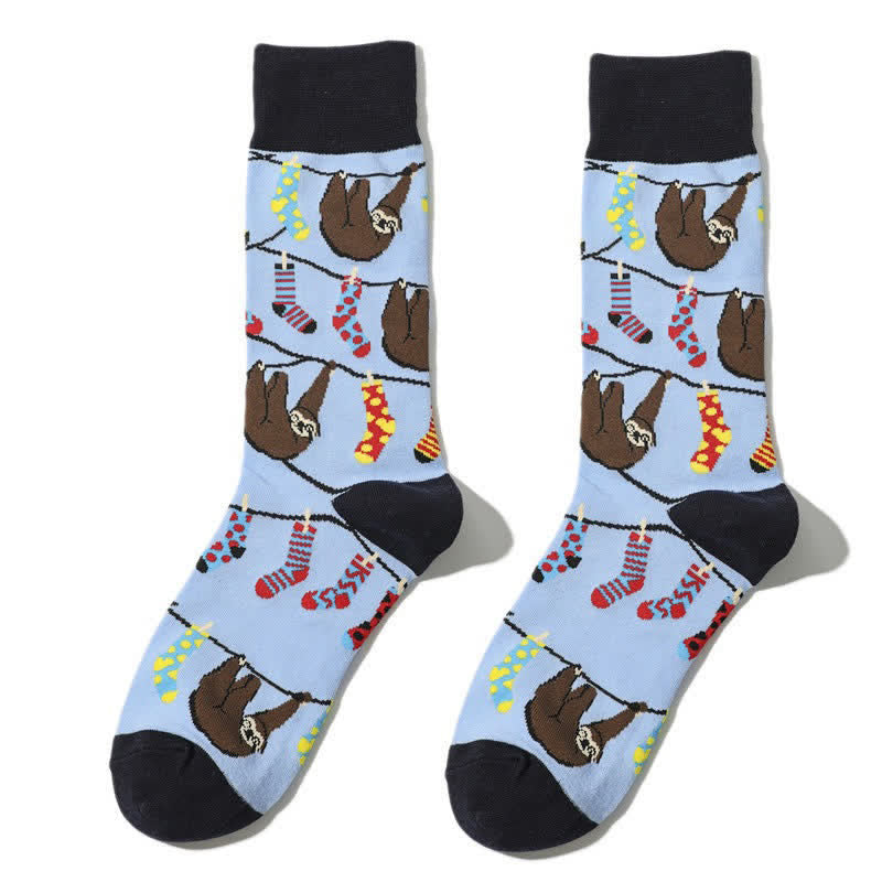 Faultier-Grip-Viertelsocken (3 Paar) - Blau - EU38-45 (US5-11) - image 3