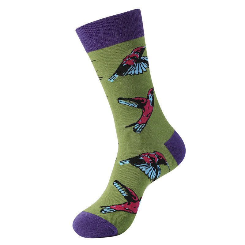 Tropische Vogelviertel-Socken (3 Paar) - Lila - EU38-45 (US5-11) - image 2