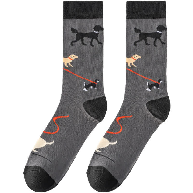 Verspielte Hunde-Kaninchen-Viertel-Socken - image 7