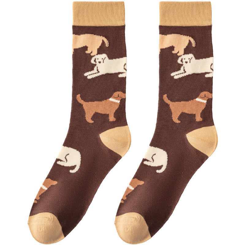 Verspielte Hunde-Kaninchen-Viertel-Socken - image 5