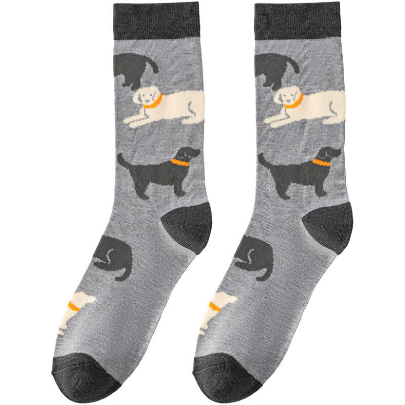 Verspielte Hunde-Kaninchen-Viertel-Socken - image 6