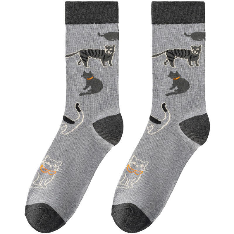 Niedliche Katzen-Socken (4 Paar) - image 7