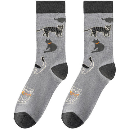 Niedliche Katzen-Socken (4 Paar) - image 7