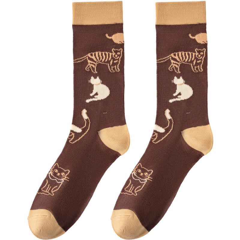 Niedliche Katzen-Socken (4 Paar) - image 5