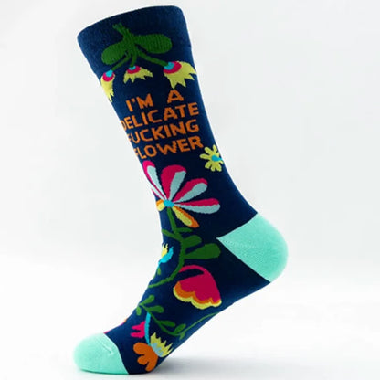 Lustige, bunte Viertelsocken mit Blumenmuster (5 Paar) - image 7