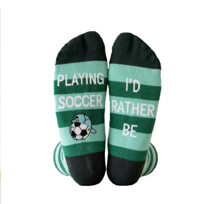 Fußballstreifen-Baumwollsocken (3 Paar) - image 10