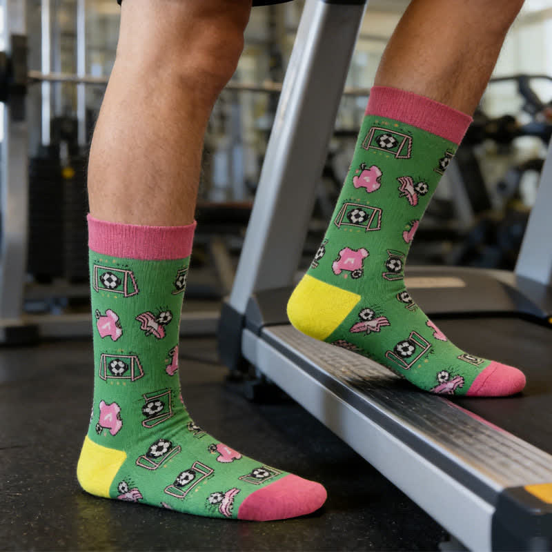 Fußballstreifen-Baumwollsocken (3 Paar) - image 6