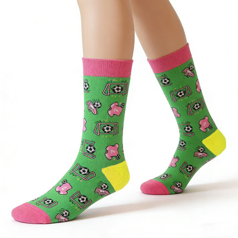 Fußballstreifen-Baumwollsocken (3 Paar) - image 7