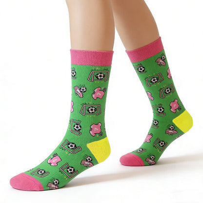 Fußballstreifen-Baumwollsocken (3 Paar) - image 7