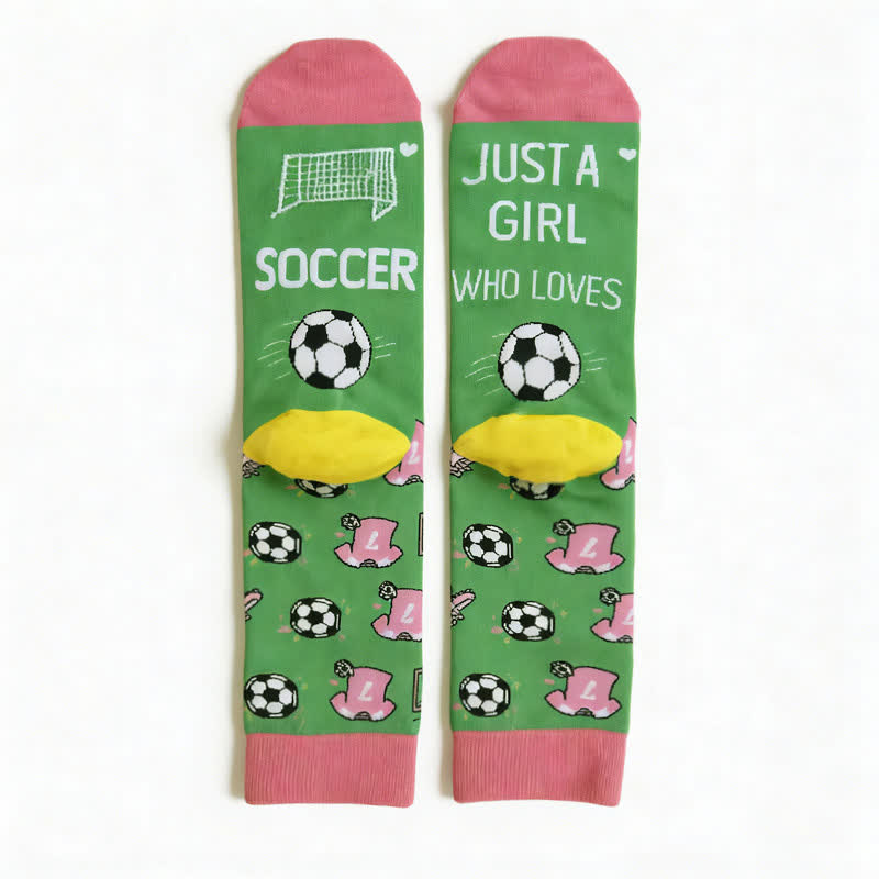 Fußballstreifen-Baumwollsocken (3 Paar) - Rosa - EU39-44 (US6-10) - image 11