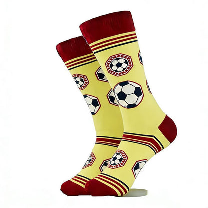 Trendige Viertelsocken mit Fußballmuster (5 Paar) - image 10
