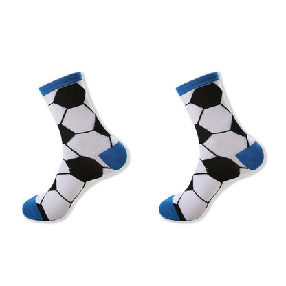Lässige Viertelsocken mit Fußballmuster (6 Paar) - image 5
