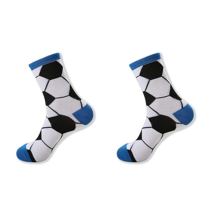 Lässige Viertelsocken mit Fußballmuster (6 Paar) - image 4