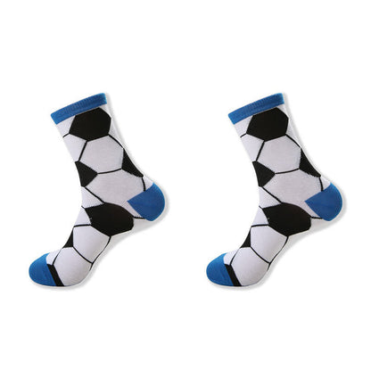 Lässige Viertelsocken mit Fußballmuster (6 Paar) - image 4