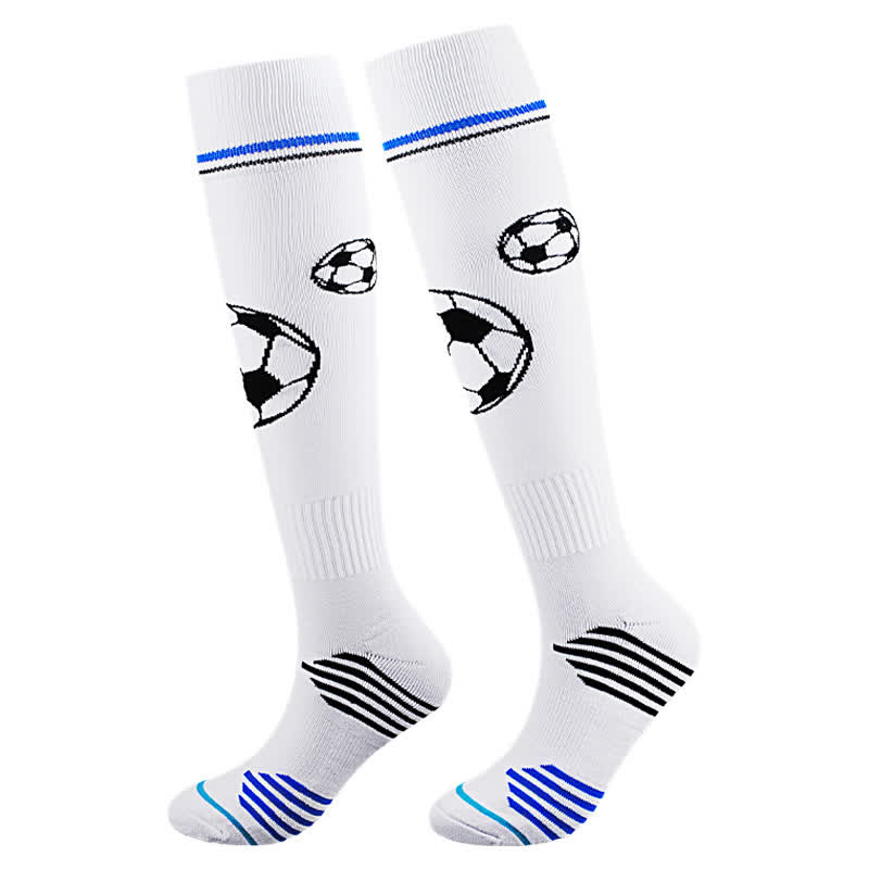 Gepolsterte Trainings-Fußballsocken (2 Paar) - Weiß - L - image 3