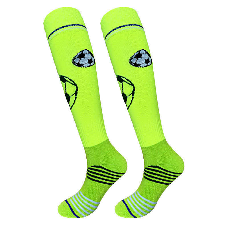 Gepolsterte Trainings-Fußballsocken (2 Paar) - Grün - L - image 2