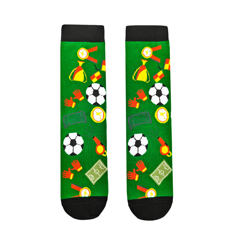 Lustige Fußball-Motiv-Socken (2 Paar) - image 5