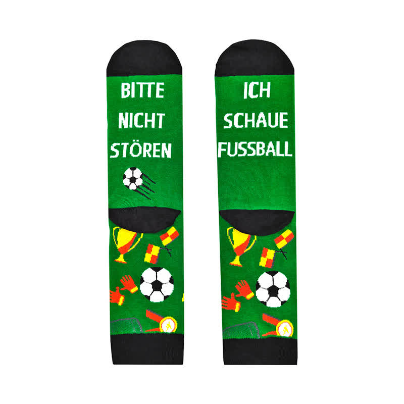 Lustige Fußball-Motiv-Socken (2 Paar) - image 6