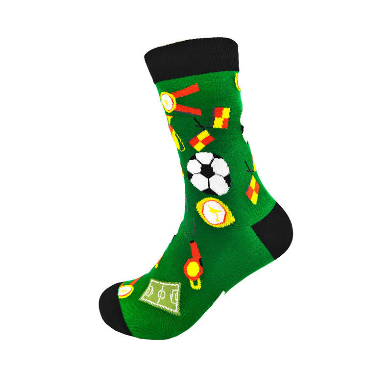 Lustige Fußball-Motiv-Socken (2 Paar) - image 3