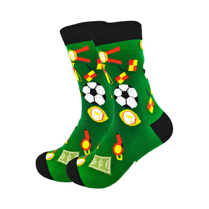 Lustige Fußball-Motiv-Socken (2 Paar) - image 1