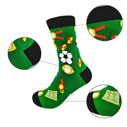 Lustige Fußball-Motiv-Socken (2 Paar) - image 2