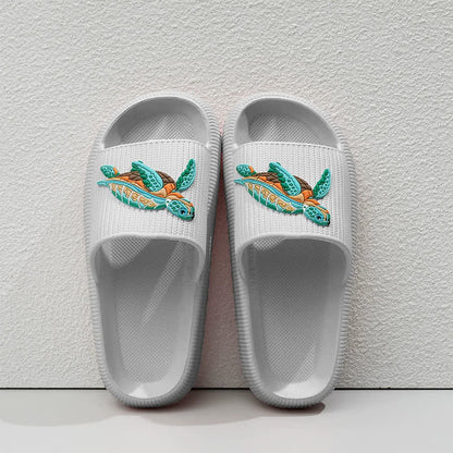 Weich gepolsterte Schildkröten-Slipper - Grau - EU44-45 (US10-11) - image 6