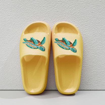 Weich gepolsterte Schildkröten-Slipper - Gelb - EU44-45 (US10-11) - image 11