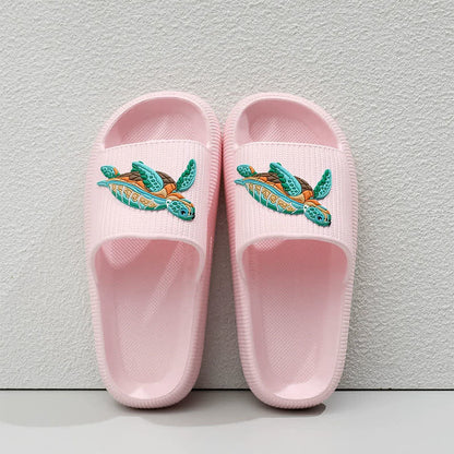 Weich gepolsterte Schildkröten-Slipper - Rosa - EU44-45 (US10-11) - image 8