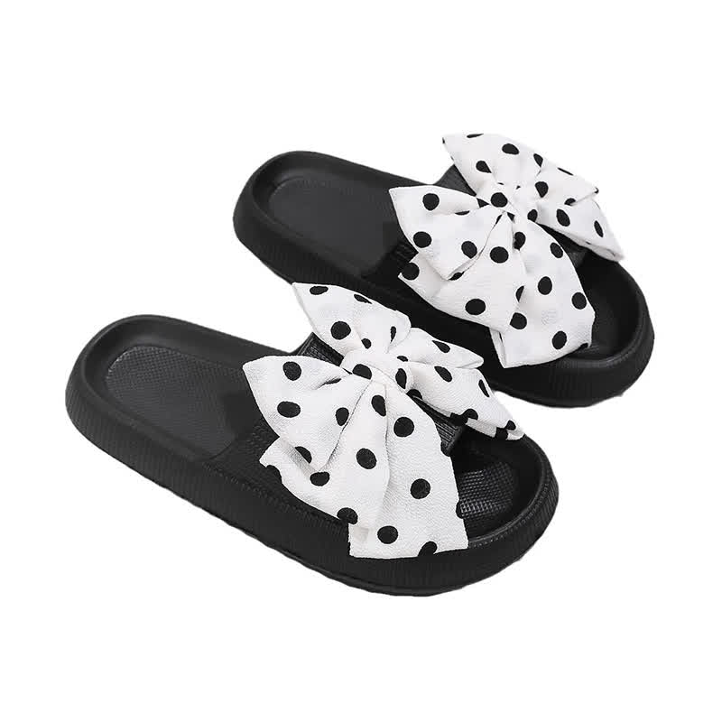 Süße Polka-Schleifen-Sandalen - Weiß - EU44-45 (US10-11) - image 2