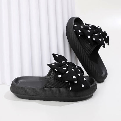 Süße Polka-Schleifen-Sandalen - Schwarz - EU44-45 (US10-11) - image 3