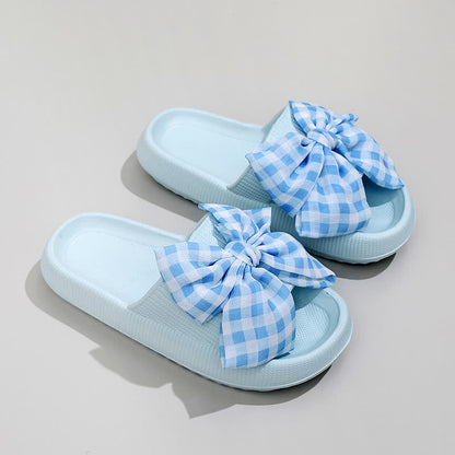 Bow Check Plattform-Slipper - Blau - EU44-45 (US10-11) - image 4